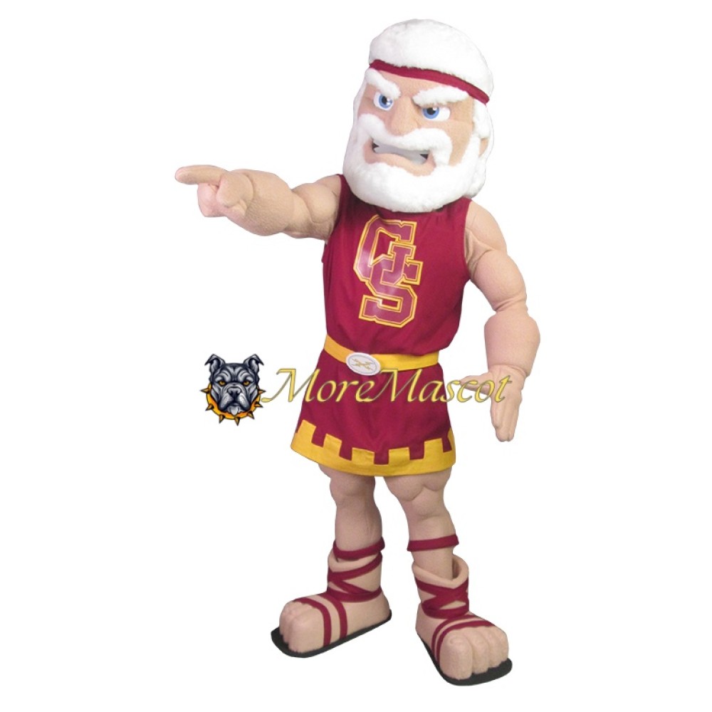 College Muscle Warrior Mascot Costume