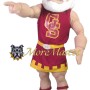 College Muscle Warrior Mascot Costume