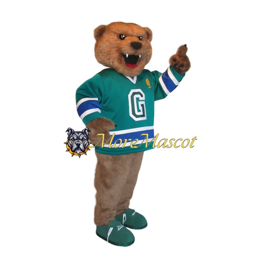 Plush Brown Bear Mascot Costume