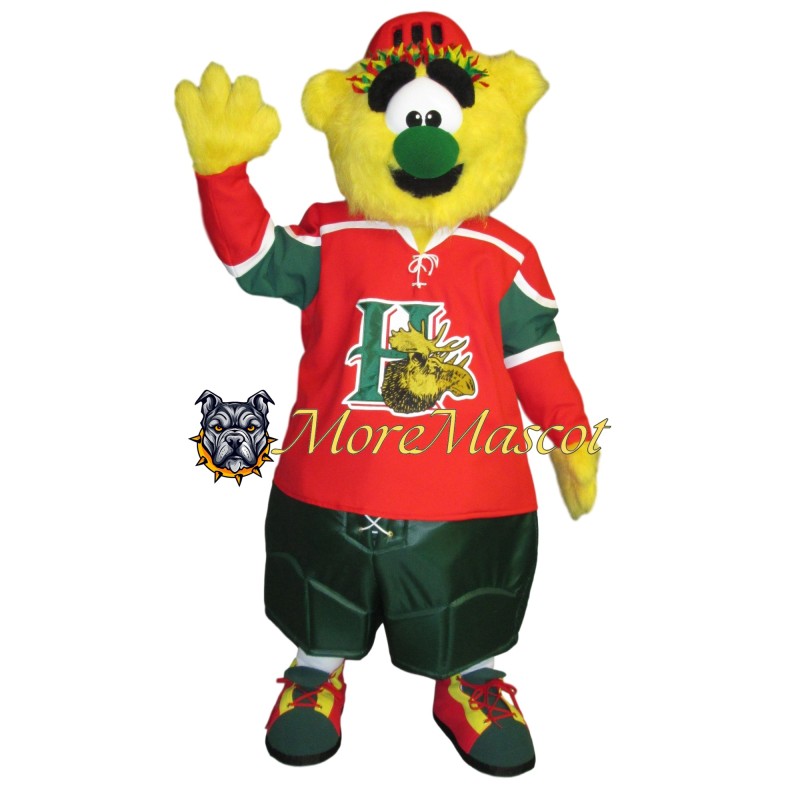 Sport Yellow Monster Mascot Costume