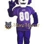 Sport Purple Leopard Mascot Costume
