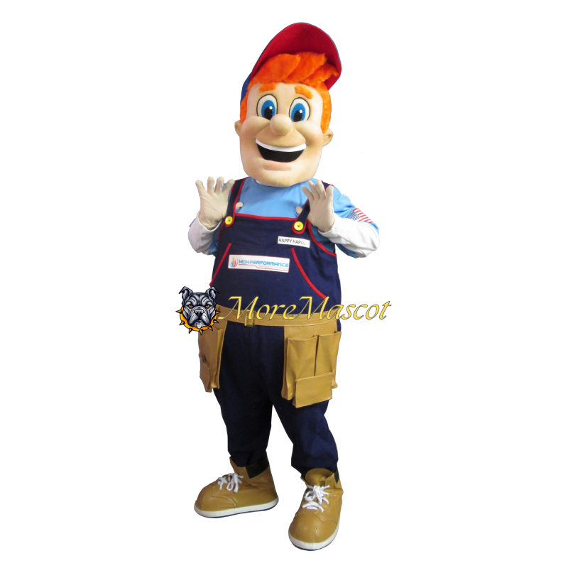 Happy Adult Man Mascot Costume