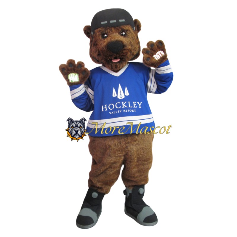 Friendly Plush Bear Mascot Costume