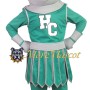 Green Knight Mascot Costume