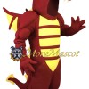 Superb Muscle Red Dragon Mascot Costume