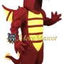 Superb Muscle Red Dragon Mascot Costume