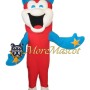 Cartoon Red Fish Mascot Costume