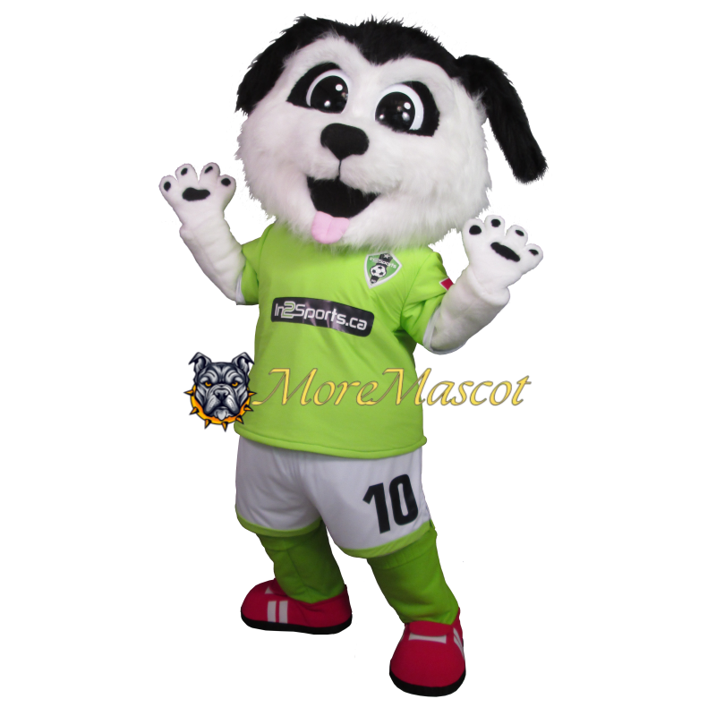 Sport White Dog Mascot Costume