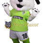 Sport White Dog Mascot Costume