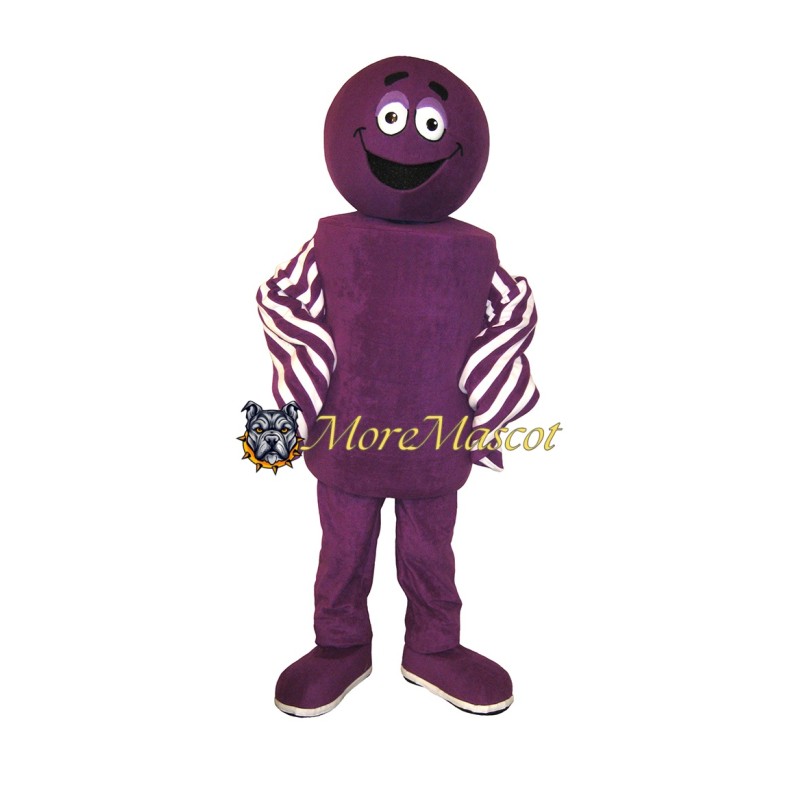 Purple Cylinder Mascot Costume