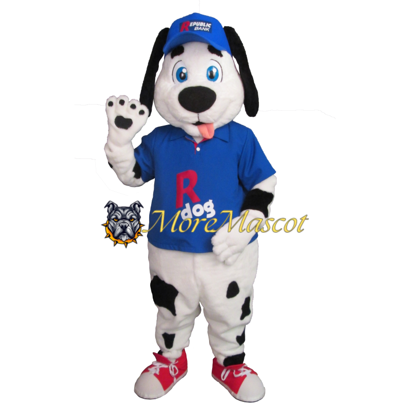 Friendly Cute Dog Mascot Costume