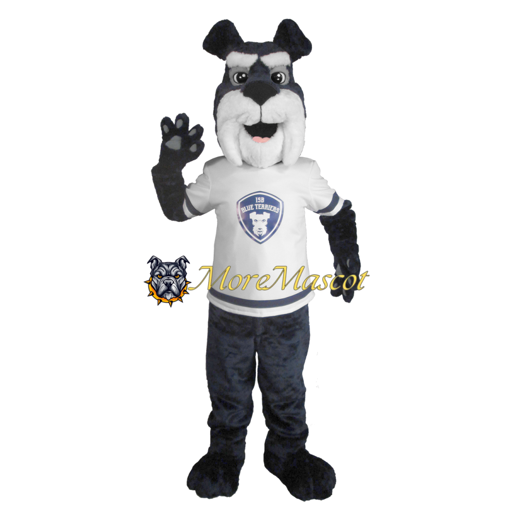 Blue Terrier Dog Mascot Costume