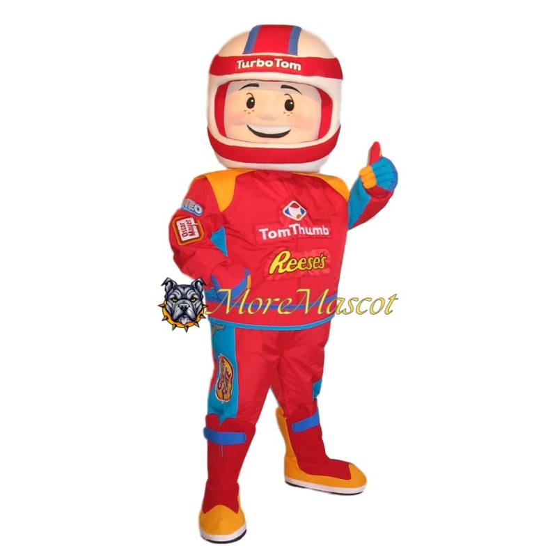Happy Racing Driver Mascot Costume