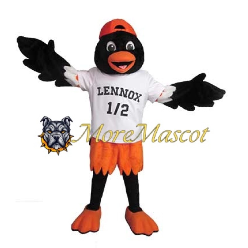 College Black Bird Mascot Costume