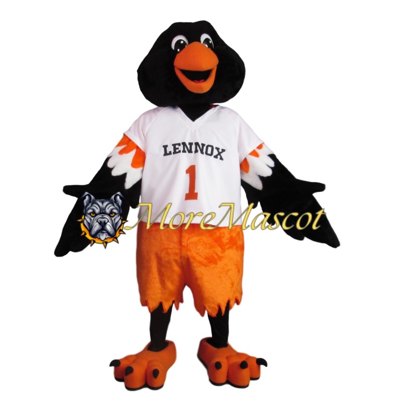 Sports Black Bird Mascot Costume