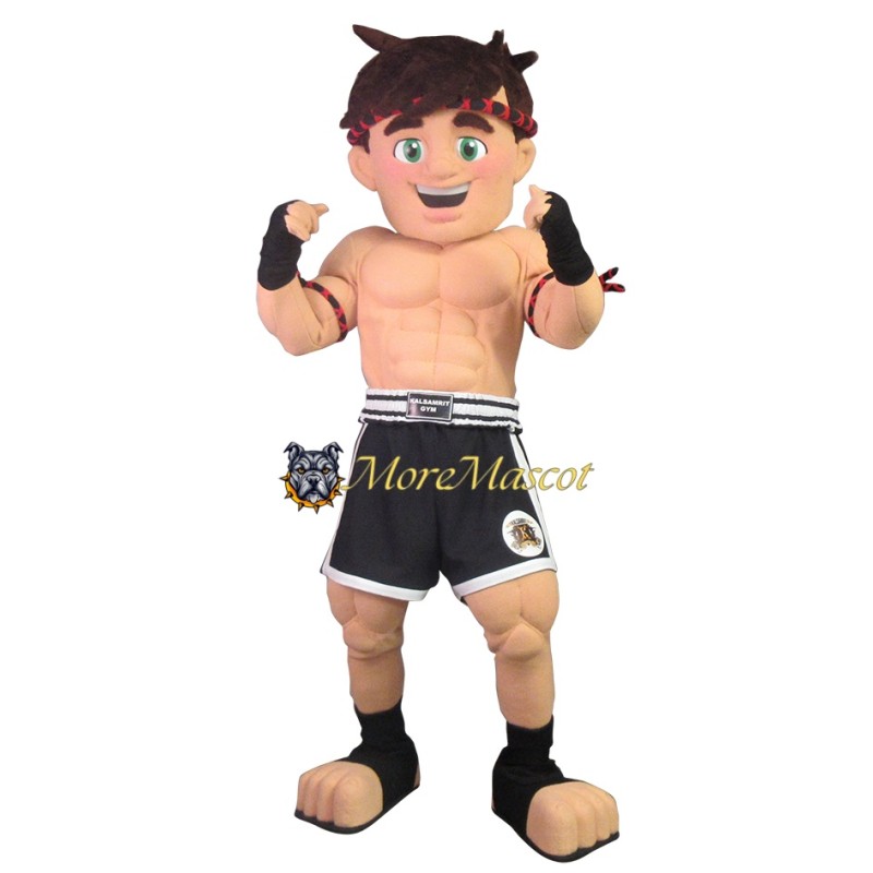 Muscle Boxer Mascot Costume