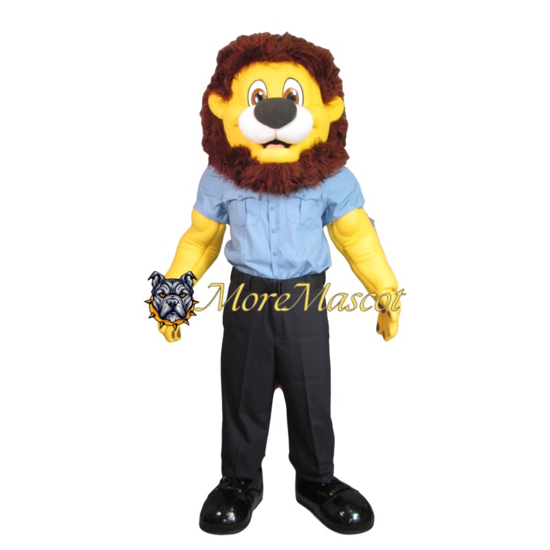 Officer Lion Mascot Costume