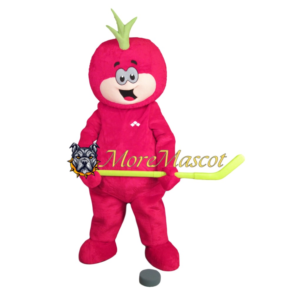 Cartoon Pink Doll Mascot Costume