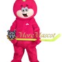 Cartoon Pink Doll Mascot Costume