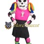 Roller Skating Skeleton Mascot Costume