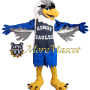 Blue & Gray Eagle Mascot Costume