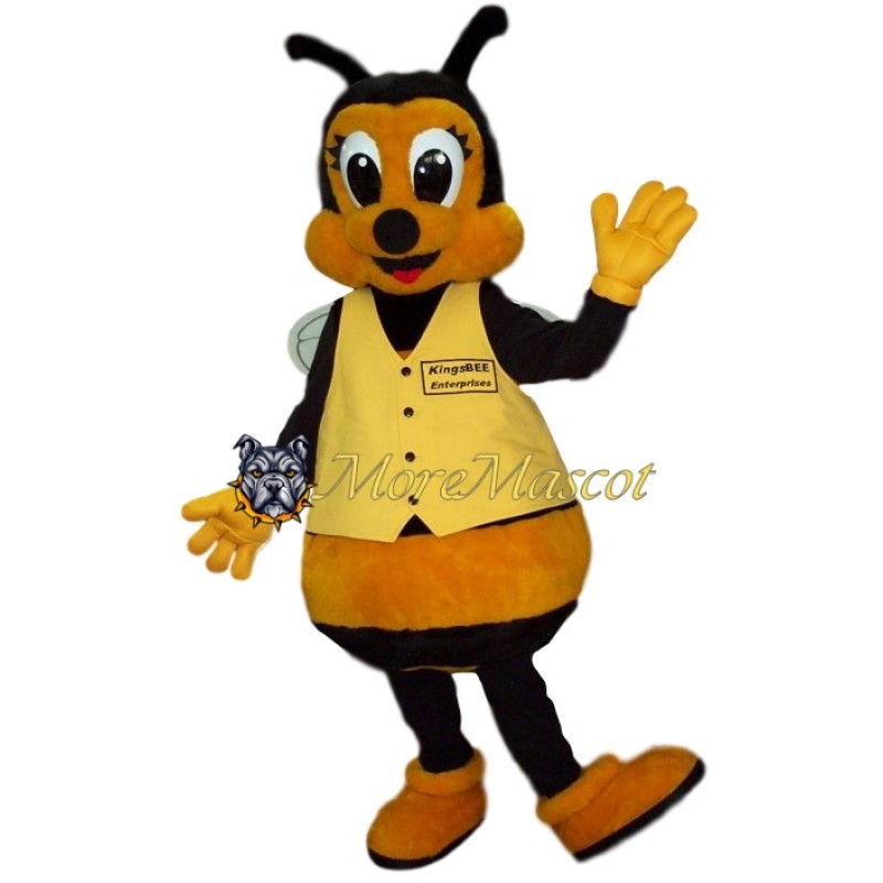 Cute Friendly Bee Mascot Costume