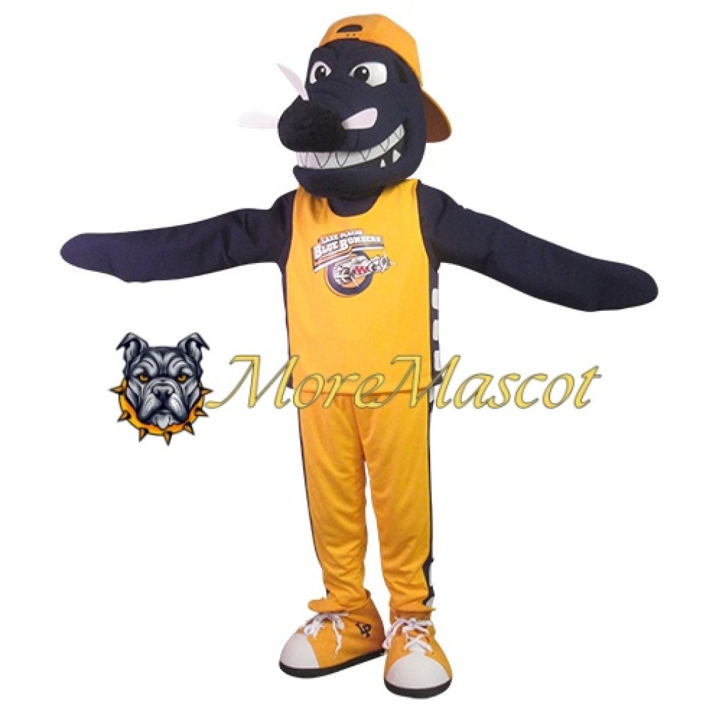 Sport Black Crocodile Mascot Costume
