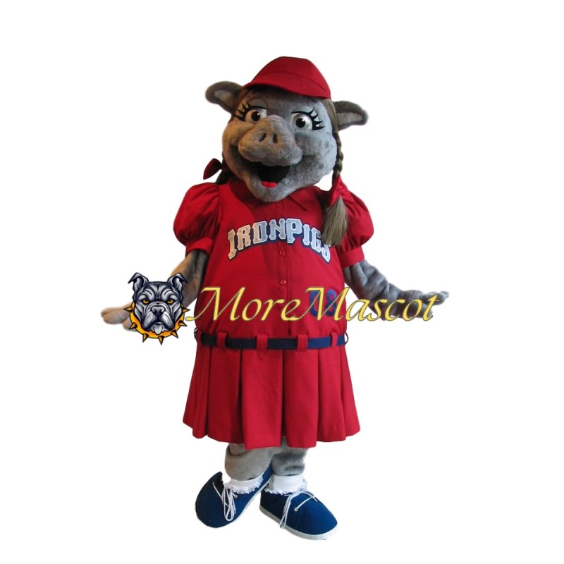 Sport Pig Girl Mascot Costume