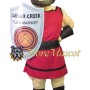 Friendly Muscle Warrior Mascot Costume