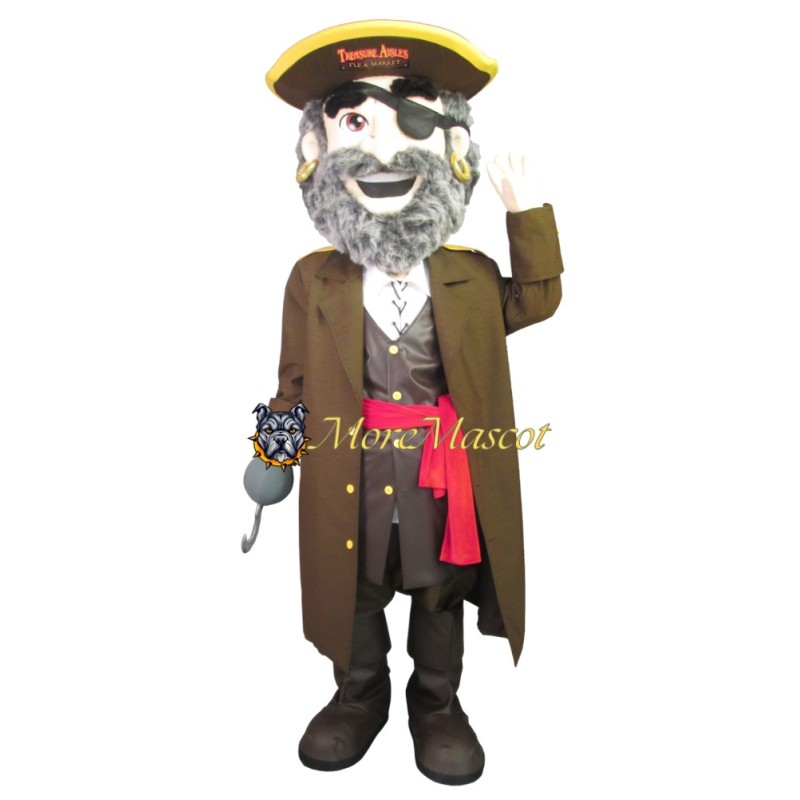 Hook Hand Pirate Mascot Costume