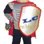 College Silver Samurai Mascot Costume