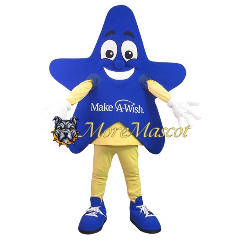 Blue Wishing Star Mascot Costume
