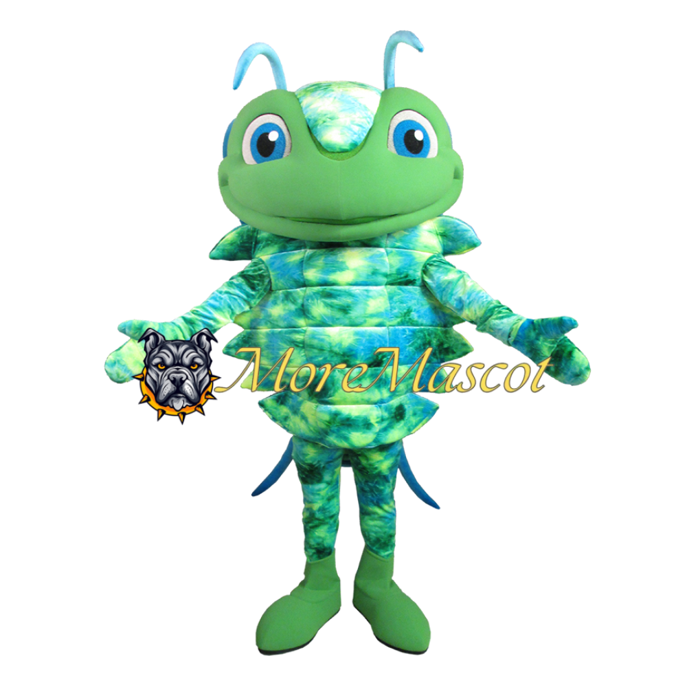 Superb Green Bug Mascot Costume