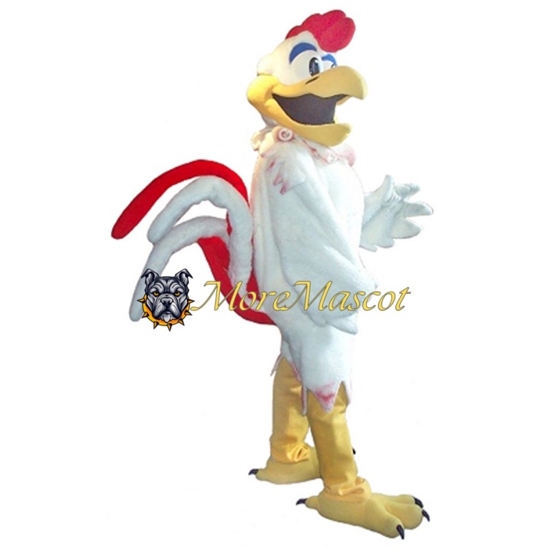 Lightweight White Rooster Mascot Costume