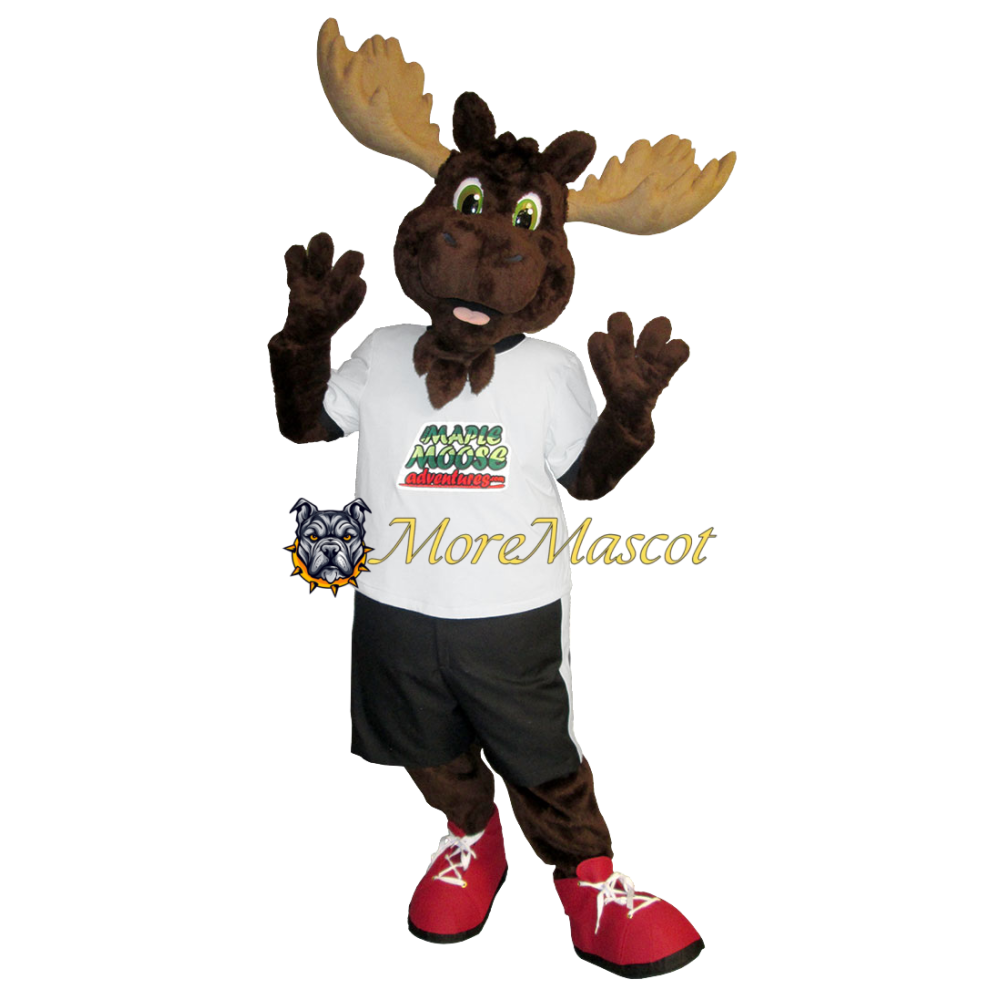 Realistic Soft Moose Mascot Costume