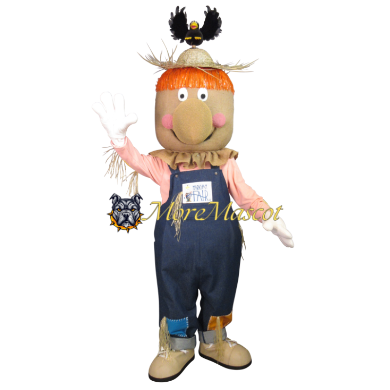 Realistic Scarecrow Girl Mascot Costume