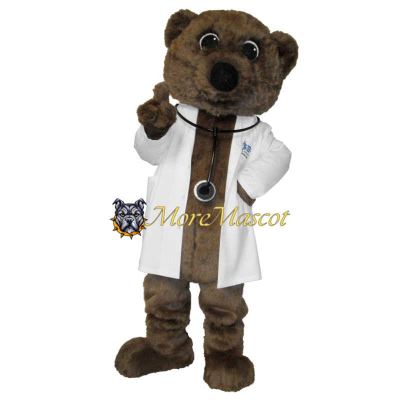 Doctor Brown Bear Mascot Costume