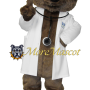 Doctor Brown Bear Mascot Costume