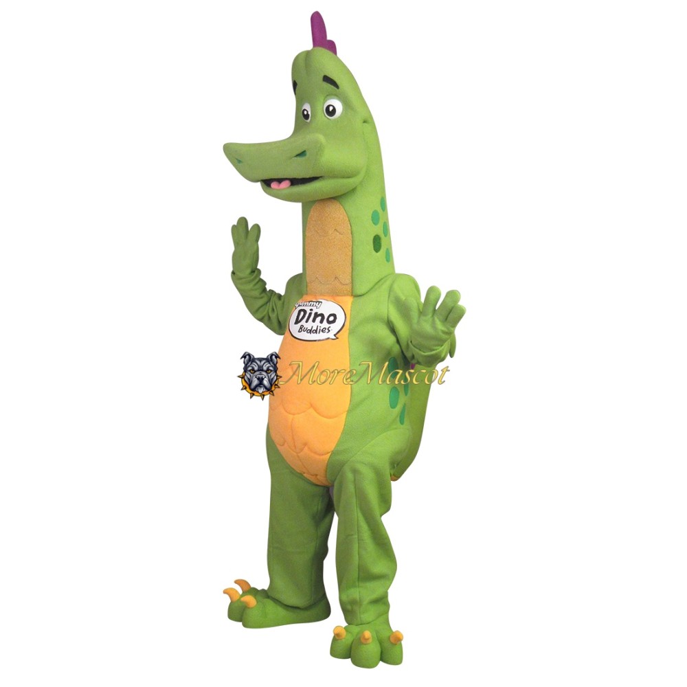 Adult Green Dinosaur Mascot Costume