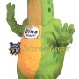 Adult Green Dinosaur Mascot Costume