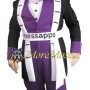 Purple & Black Pirate Mascot Costume