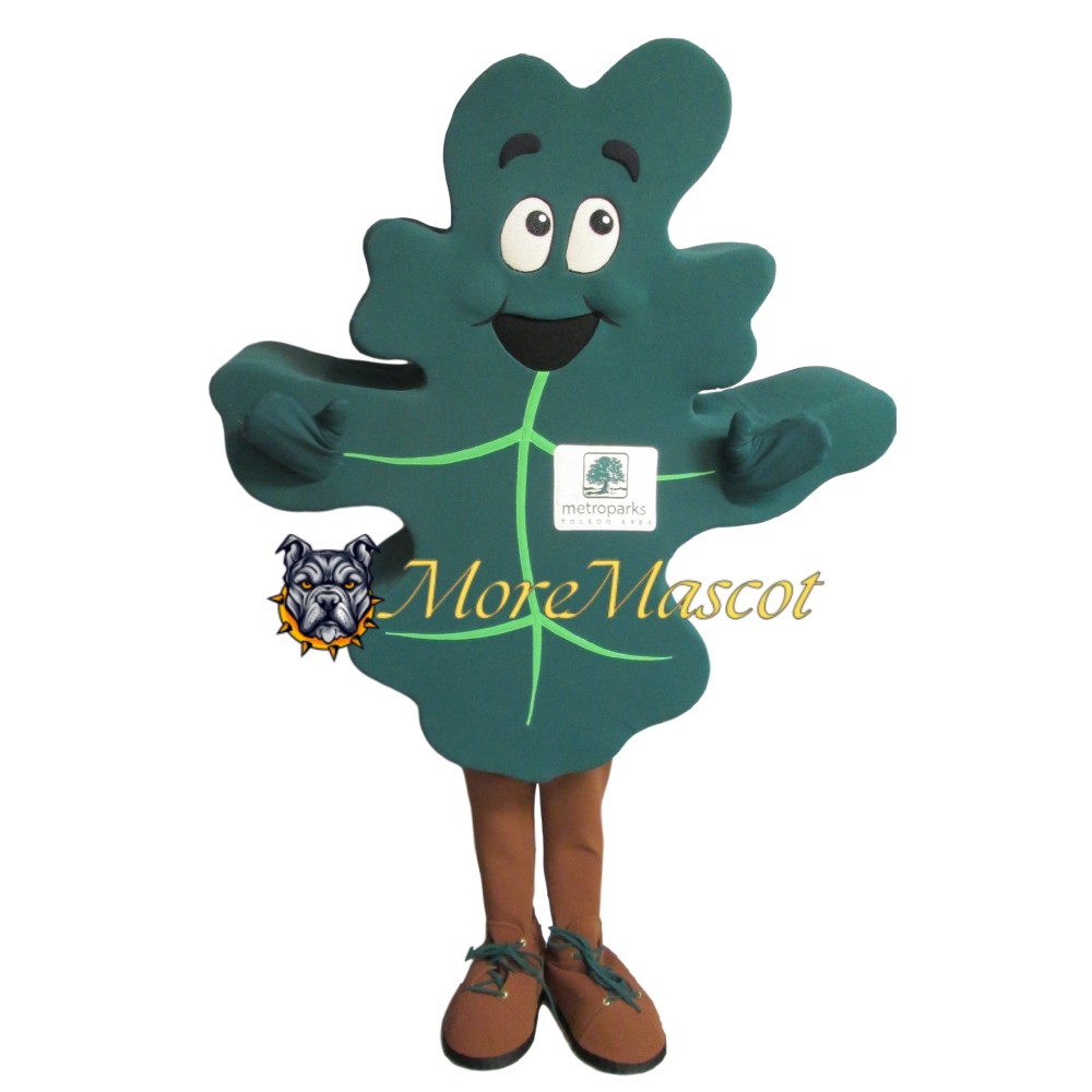 Green Leaf Mascot Costume