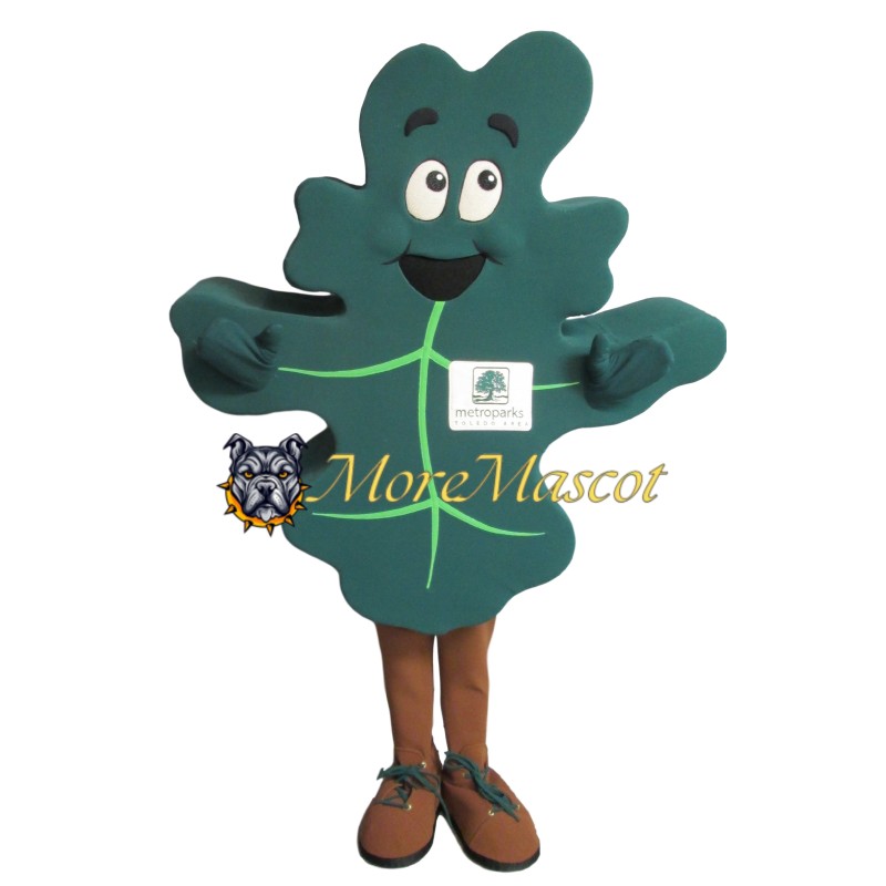 Green Leaf Mascot Costume