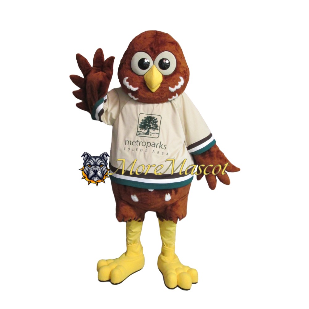 Lovely Brown Bird Mascot Costume