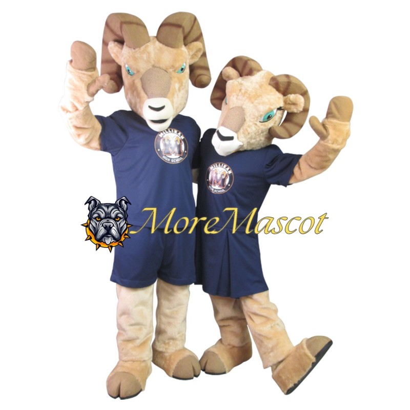 High School Ram Couple Mascot Costume