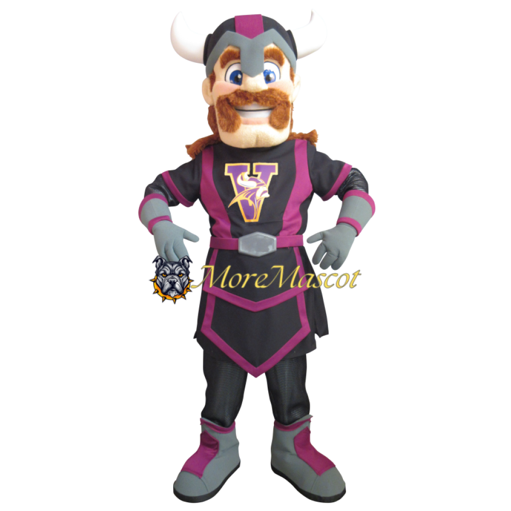 Black & Purple Vikings Mascot Costume