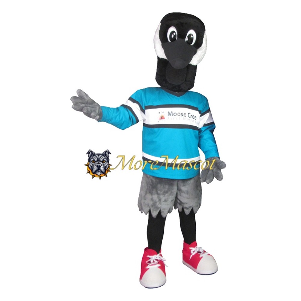 Gray Goose Mascot Costume