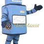 Blue Robot Mascot Costume