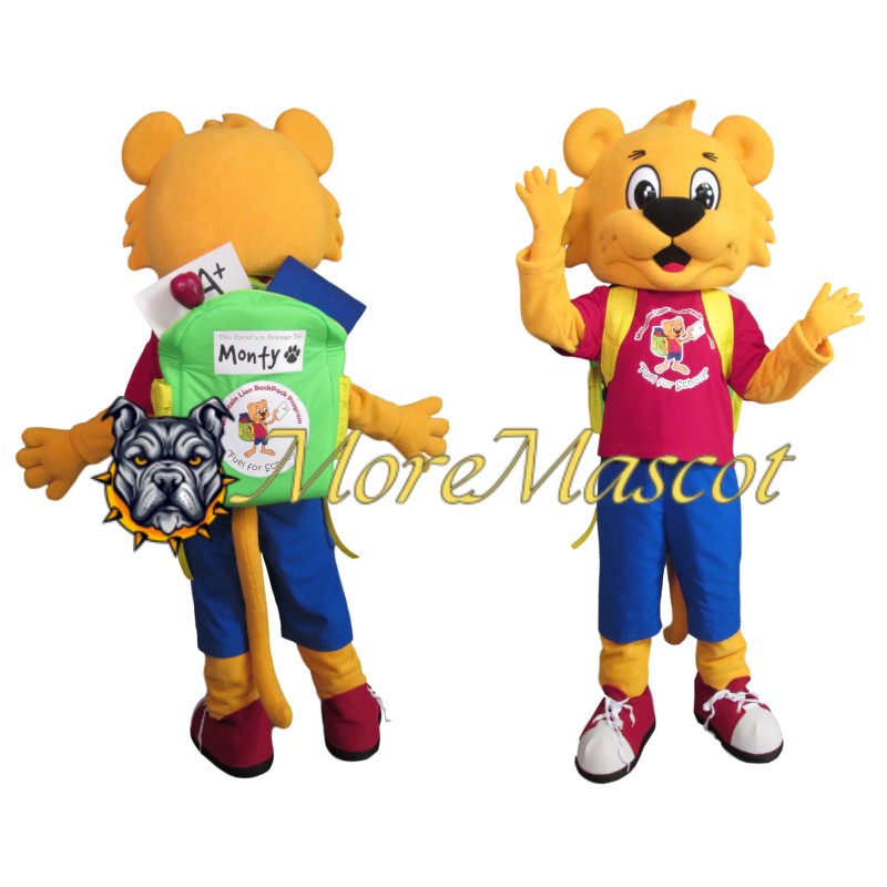 School Tiger Mascot Costume