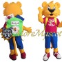 School Tiger Mascot Costume